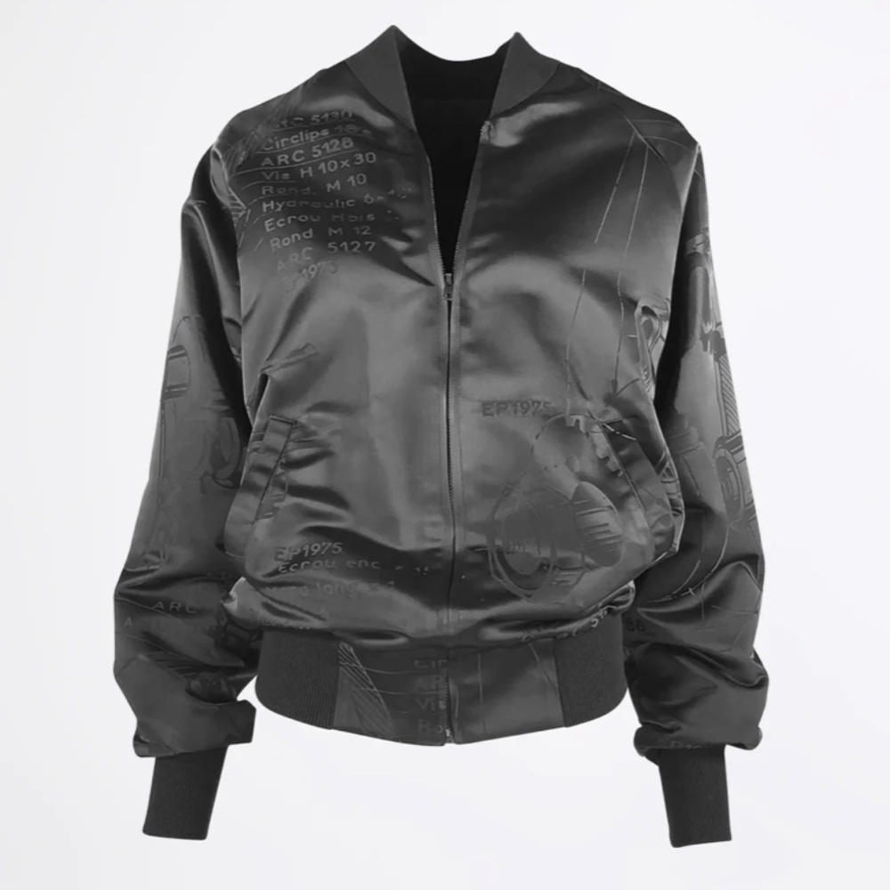 Esther Perbrandt Bomber Jacket in Black size Small